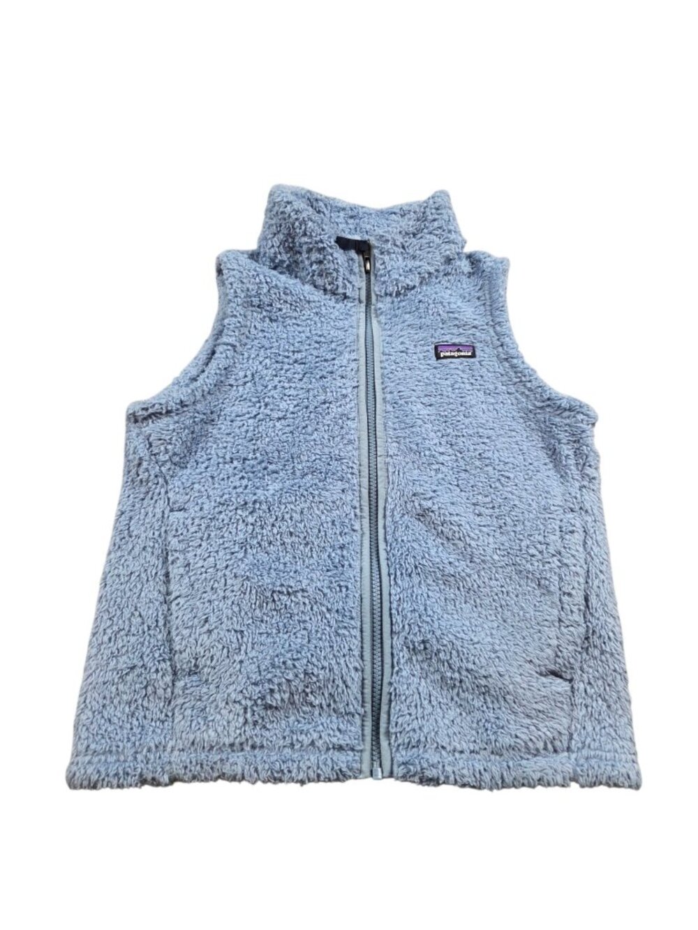 Patagonia Los Gatos Vest Girls Large Blue Full Zip